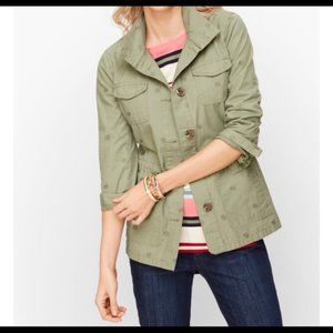 Talbots Embroidered Safari Jacket